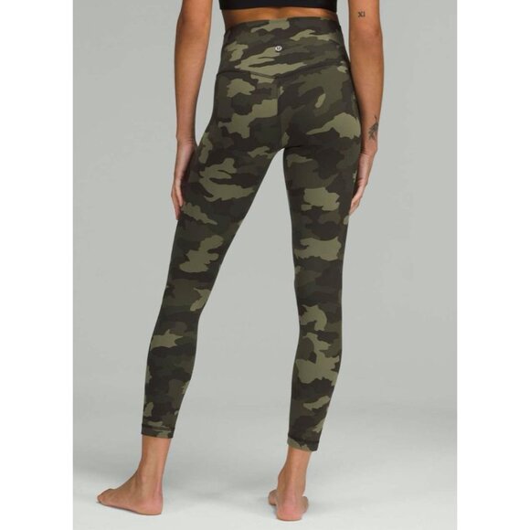 Lululemon Align High-Rise Pant 25" Heritage 365 Camo Medium Olive Multi Size 0 - Picture 1 of 4